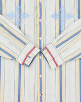 Vintage Y2K 2000s Guess Embroidered Striped Long Sleeve Shirt - XL