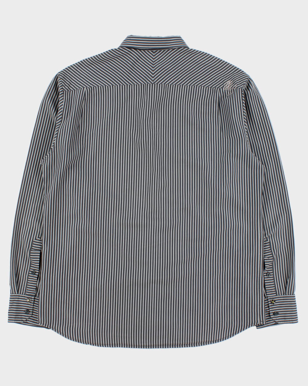 Vintage Y2K 2000s Quicksilver Embroidered Striped Long Sleeve Shirt - L