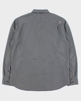 Vintage Y2K 2000s Quicksilver Embroidered Striped Long Sleeve Shirt - L
