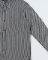 Vintage Y2K 2000s Quicksilver Embroidered Striped Long Sleeve Shirt - L