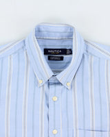 Vintage Nautica Heavyweight Striped Long Sleeve Shirt - L
