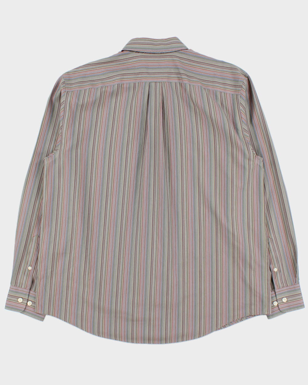 Vintage 2000s Eddie Bauer Multicoloured Striped Long Sleeve Shirt - L