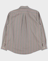 Vintage 2000s Eddie Bauer Multicoloured Striped Long Sleeve Shirt - L
