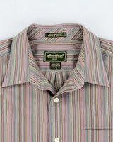 Vintage 2000s Eddie Bauer Multicoloured Striped Long Sleeve Shirt - L