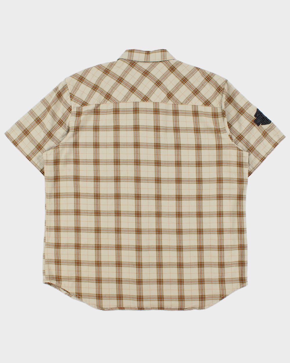 Vintage Harley Davidson Heavyweight Checked Short Sleeve Shirt - XXL