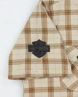 Vintage Harley Davidson Heavyweight Checked Short Sleeve Shirt - XXL
