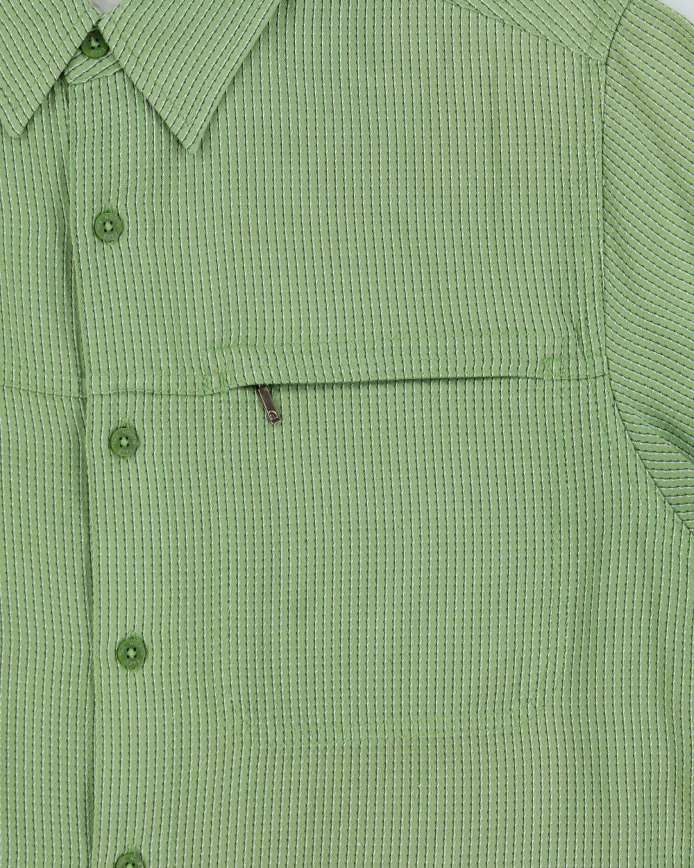 Vintage Y2K 00s The North Face Striped Short Sleeve Technical Shirt - M