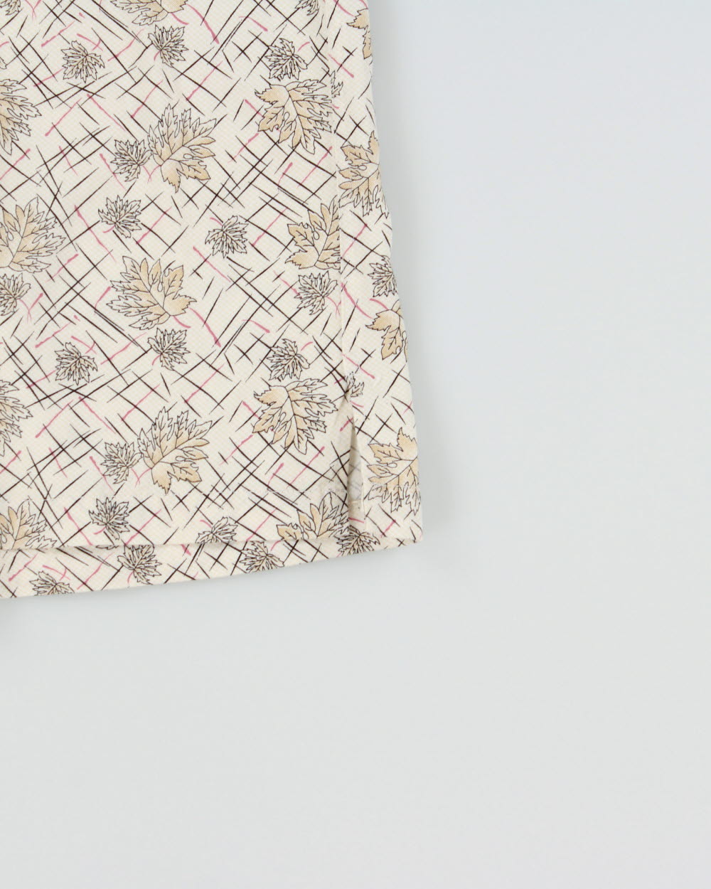 Vintage 1990s Pierre Cardin Leaf Patterned Relaxed Fit Short Sleeve Shirt - L