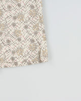 Vintage 1990s Pierre Cardin Leaf Patterned Relaxed Fit Short Sleeve Shirt - L