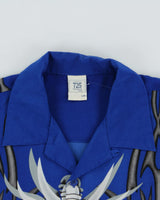 Vintage Y2K 00s 725 Originals Cybersigilism Short Sleeve Bowling Shirt - L