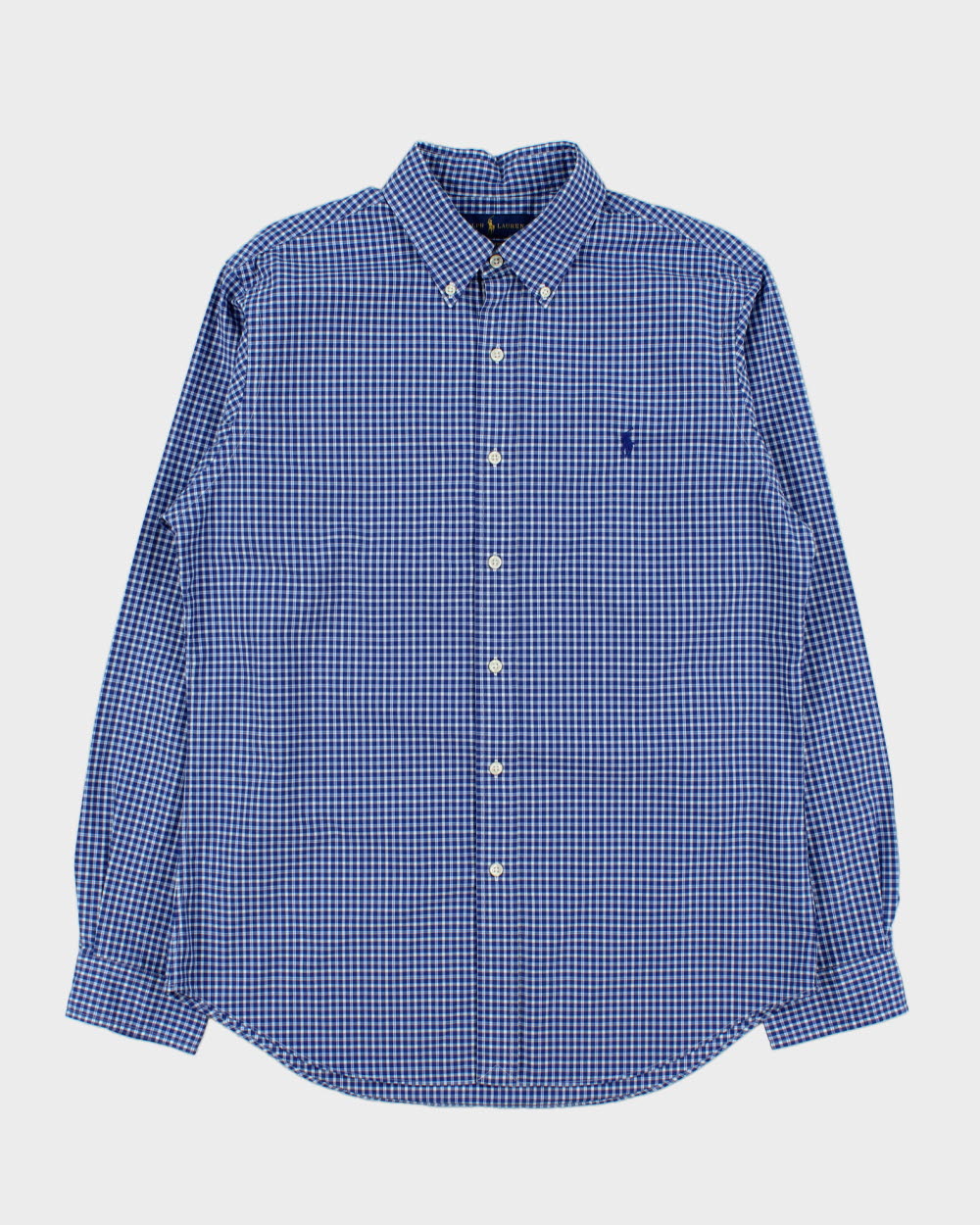 Vintage Ralph Lauren Tartan Plaid Slim Fit Long Sleeve Shirt - L