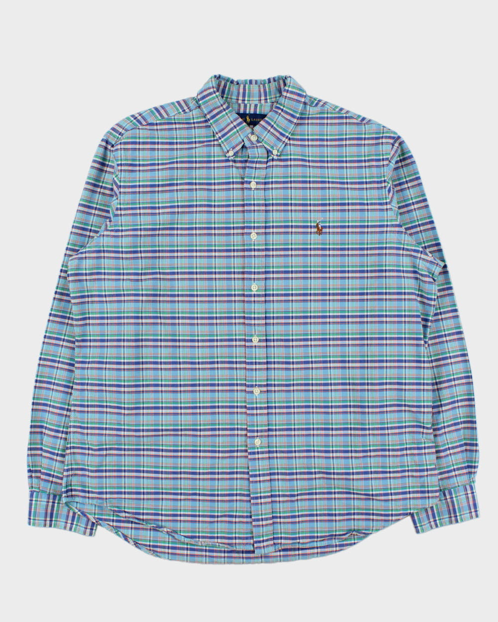 Vintage Ralph Lauren Tartan Plaid Classic Fit Long Sleeve Shirt - XL