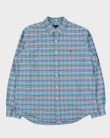 Vintage Ralph Lauren Tartan Plaid Classic Fit Long Sleeve Shirt - XL
