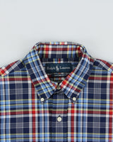 Vintage Y2K 00s Ralph Lauren Tartan Plaid Custom Fit Long Sleeve Shirt - M
