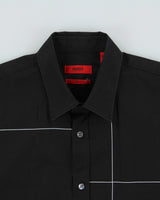 Vintage Y2K 00s Hugo Boss Cross Striped Slim Fit Long Sleeve Shirt - S