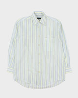 Vintage Y2K 00s Canali Sportswear Striped Long Sleeve Shirt - S