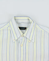 Vintage Y2K 00s Canali Sportswear Striped Long Sleeve Shirt - S