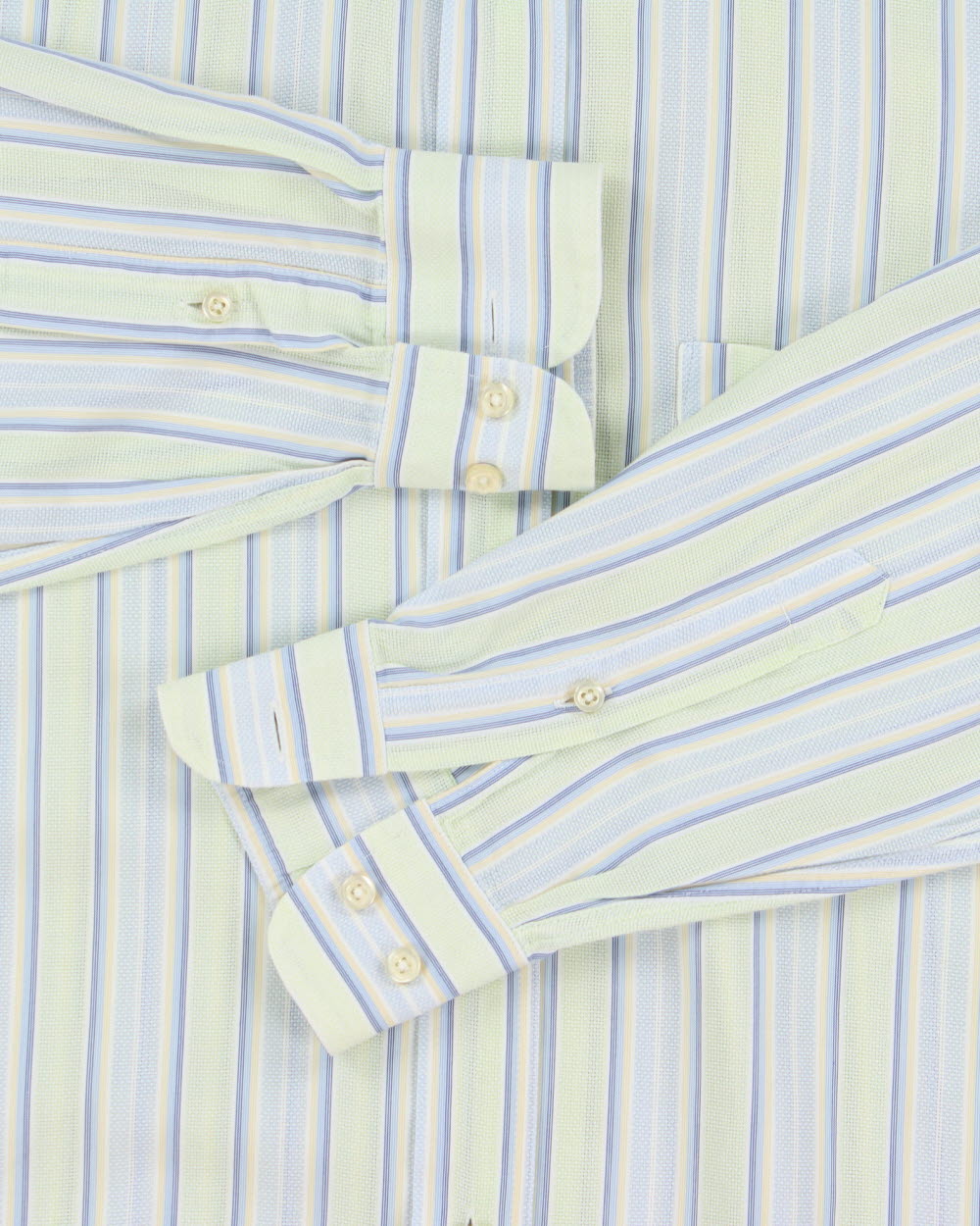 Vintage Y2K 00s Canali Sportswear Striped Long Sleeve Shirt - S