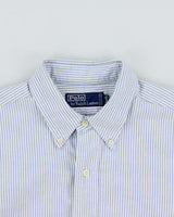 Vintage 1990s Polo Ralph Lauren Striped Made In Canada Long Sleeve Oxford Shirt - L
