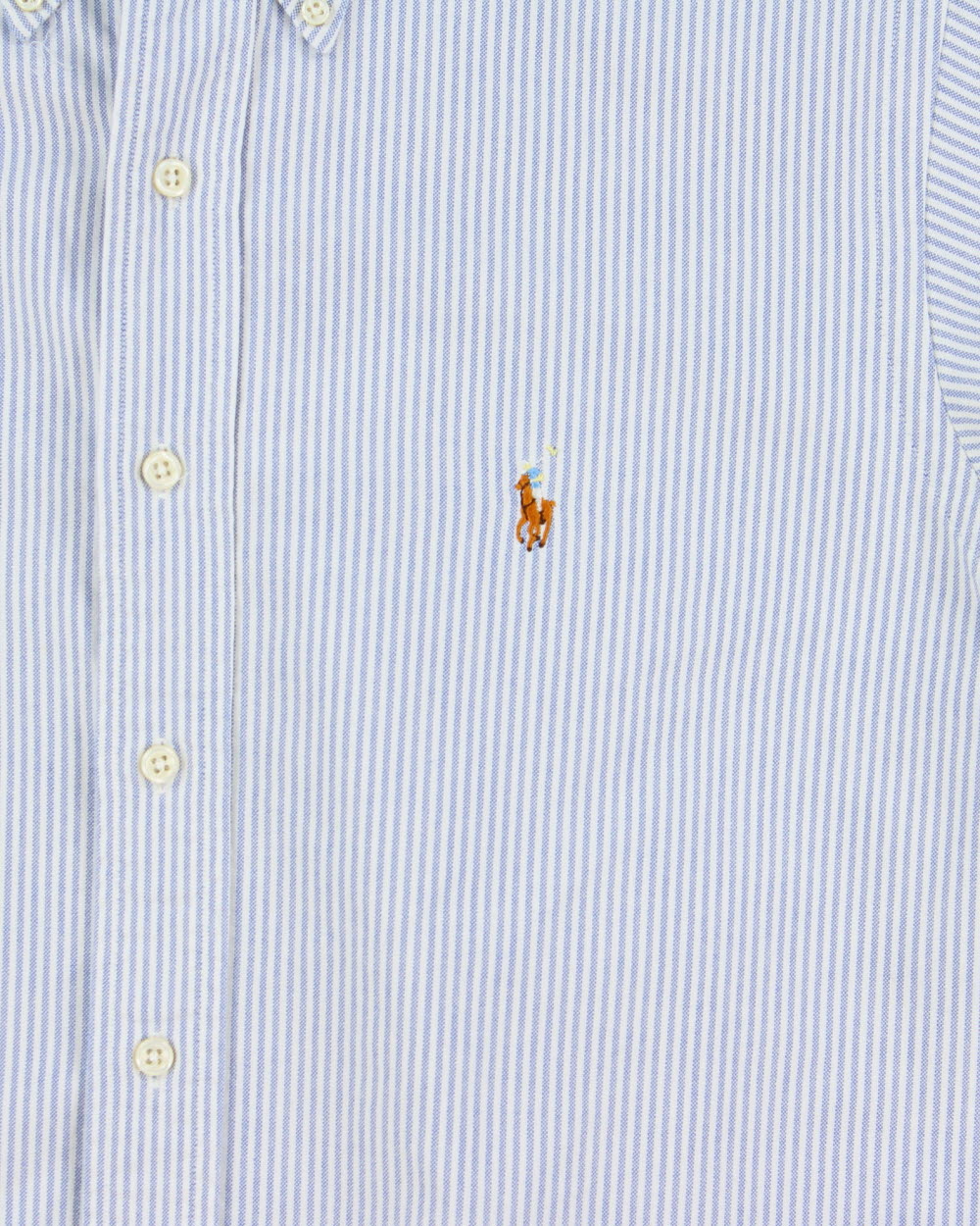 Vintage 1990s Polo Ralph Lauren Striped Made In Canada Long Sleeve Oxford Shirt - L