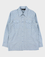 Vintage 1970s Robert Hartford For Hickok Woven Plaid Made In Canada Long Sleeve Pocket Shirt - L