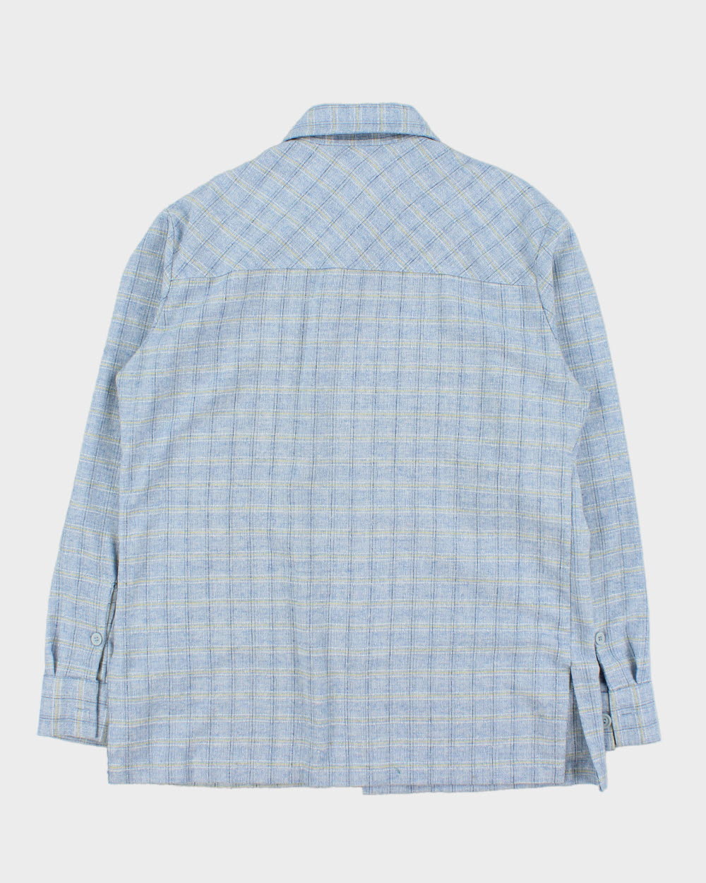 Vintage 1970s Robert Hartford For Hickok Woven Plaid Made In Canada Long Sleeve Pocket Shirt - L