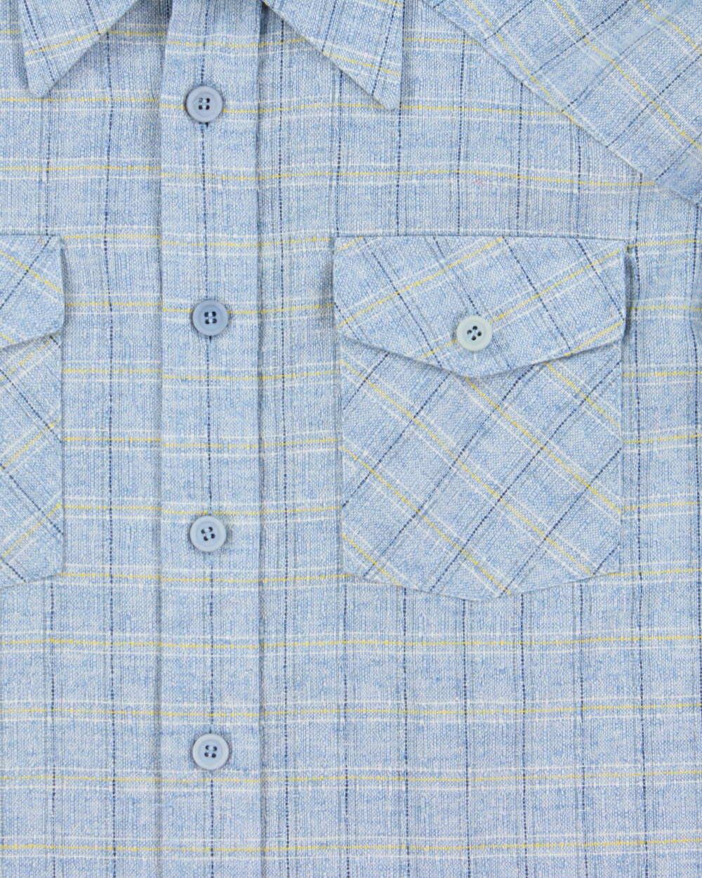 Vintage 1970s Robert Hartford For Hickok Woven Plaid Made In Canada Long Sleeve Pocket Shirt - L