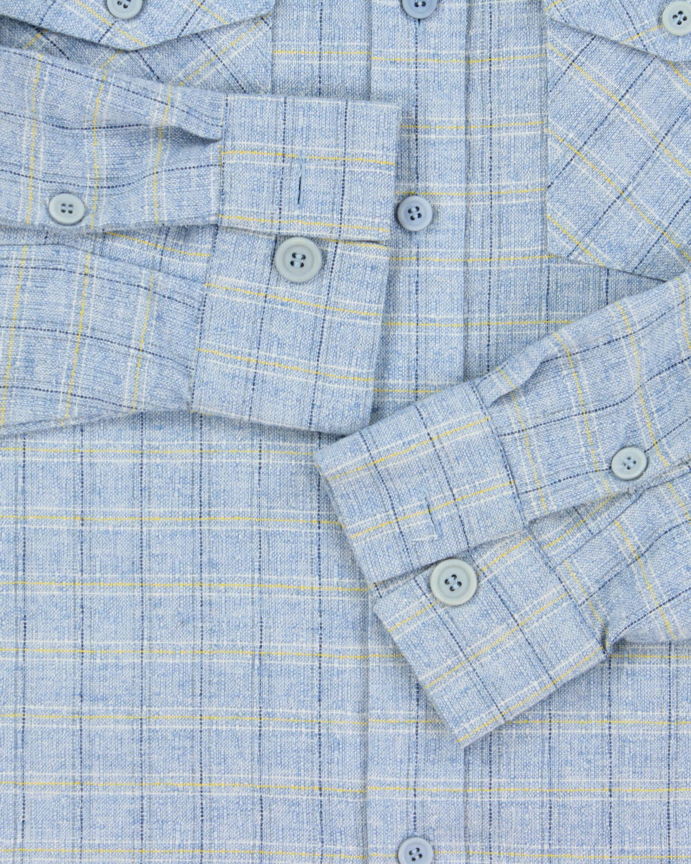 Vintage 1970s Robert Hartford For Hickok Woven Plaid Made In Canada Long Sleeve Pocket Shirt - L