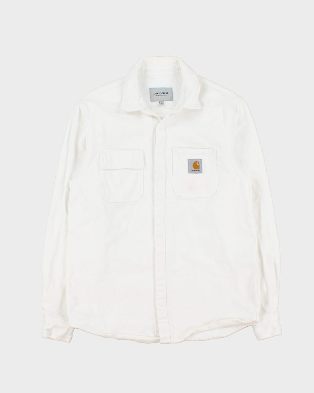 Vintage Carhartt WIP Salinac Snap Button Long Sleeve Denim Over Shirt - S