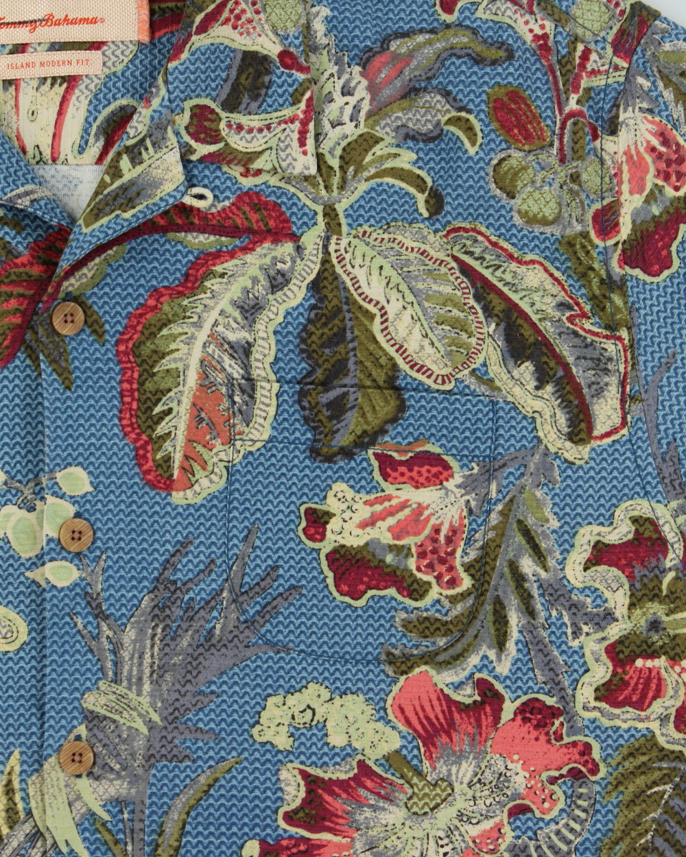 Tommy Bahama Tropical Floral Silk 'Island Modern Fit' Hawaiian Shirt - XL