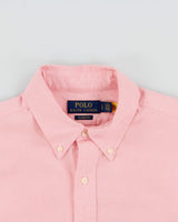 Vintage Polo Ralph Lauren Baby Pink Classic Fit Long Sleeve Oxford Shirt - L
