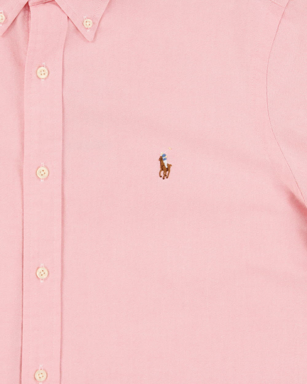 Vintage Polo Ralph Lauren Baby Pink Classic Fit Long Sleeve Oxford Shirt - L