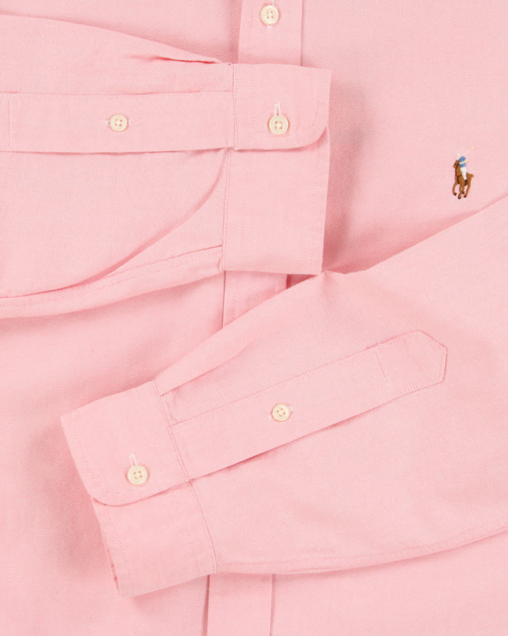Vintage Polo Ralph Lauren Baby Pink Classic Fit Long Sleeve Oxford Shirt - L