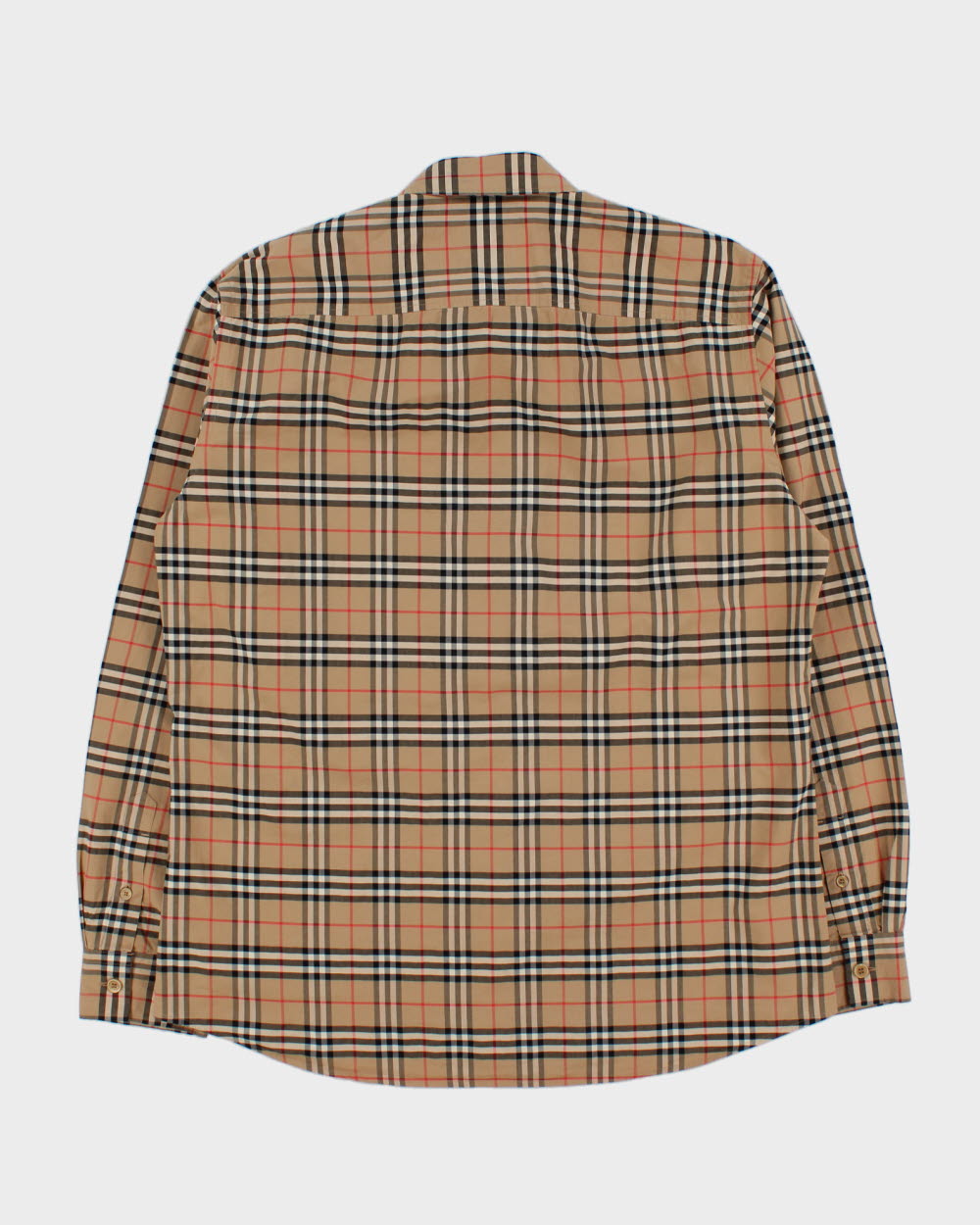2023 Burberry London Nova Check Classic Fit Long Sleeve Shirt - L