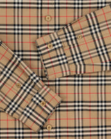 2023 Burberry London Nova Check Classic Fit Long Sleeve Shirt - L