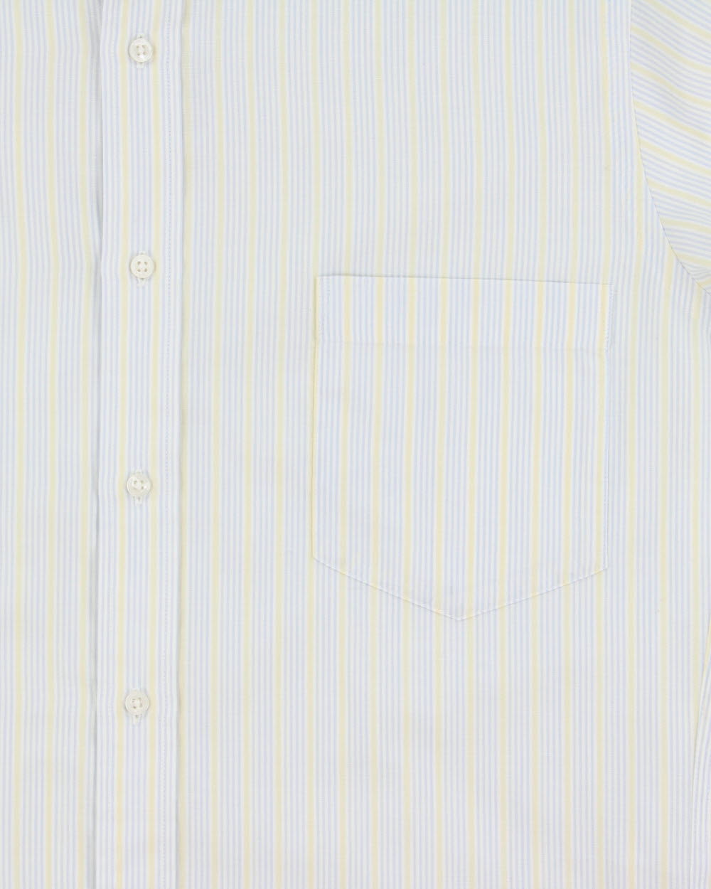 Vintage 1980s Yves Saint Laurent Striped Long Sleeve Pocket Shirt - S