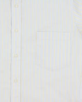 Vintage 1980s Yves Saint Laurent Striped Long Sleeve Pocket Shirt - S