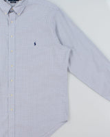 Vintage 1990s Ralph Lauren Classic Fit Checked Long Sleeve Shirt - XXL