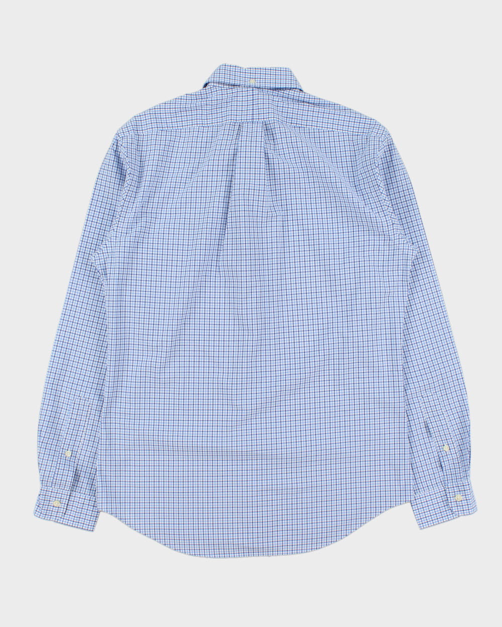 Vintage Ralph Lauren Slim Fit Checked Long Sleeve Shirt - M