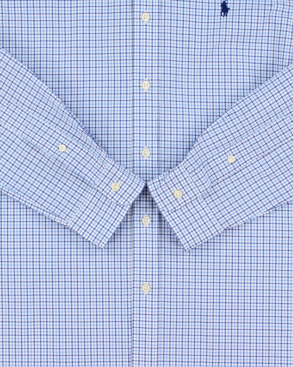Vintage Ralph Lauren Slim Fit Checked Long Sleeve Shirt - M