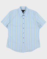 Vintage 2000s Calvin Klein Jeans Striped Short Sleeve Shirt - L