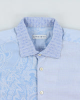 Vintage 2000s Etro Dot &amp; Paisley Pattern Long Sleeve Shirt - L