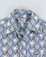 Vintage 1970s Shunkwong Geometric Pattern Long Sleeve Shirt - S