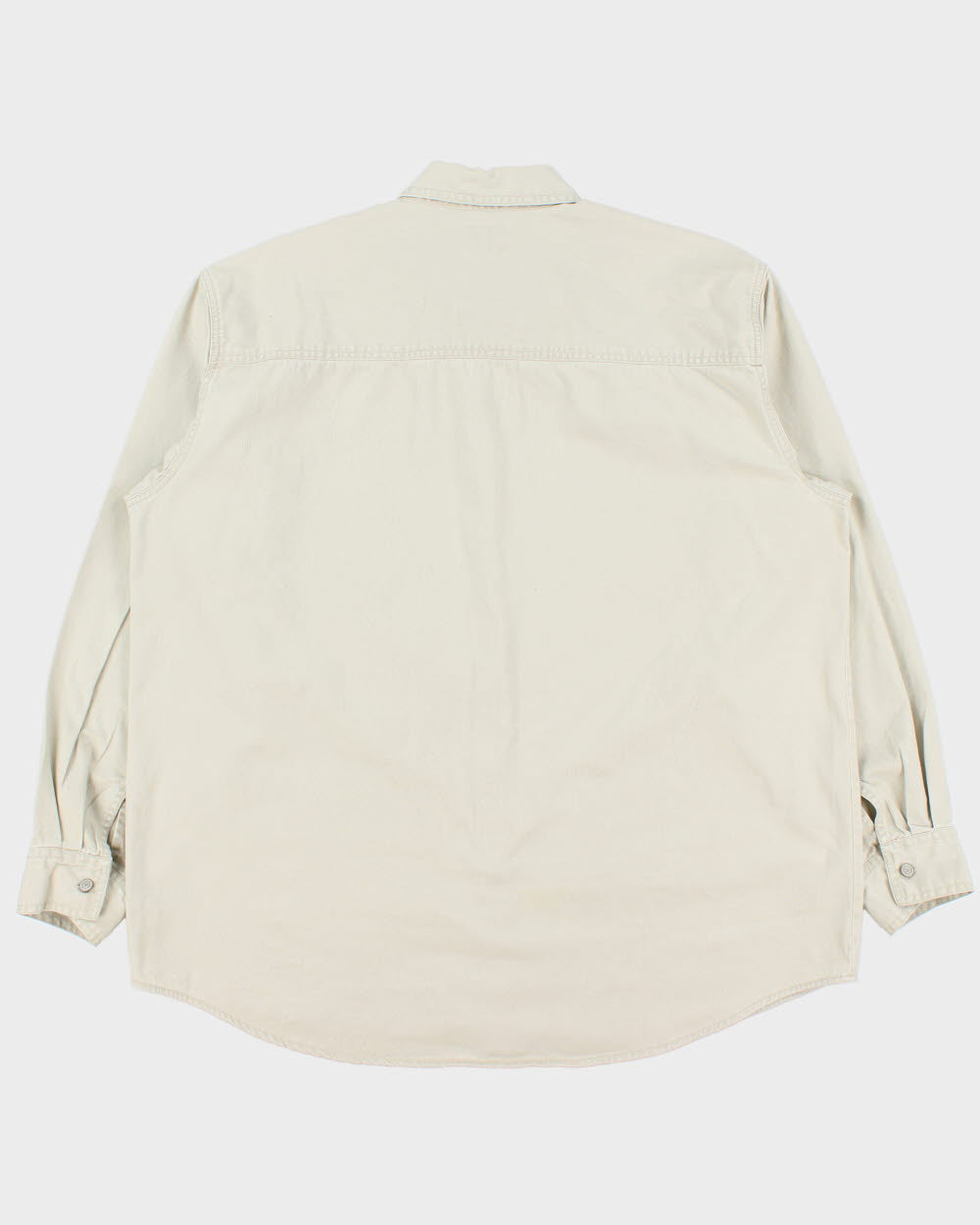 Vintage 1990s Levi's Red Tab Khaki Long Sleeve Denim Pocket Shirt - XL