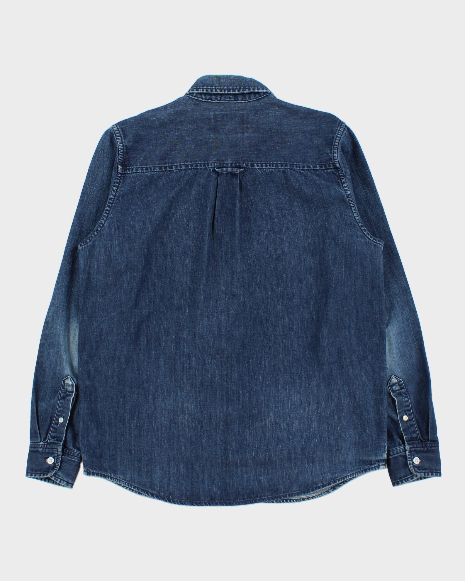 Vintage Carhartt WIP Civil Slim Fit Long Sleeve Denim Shirt - M