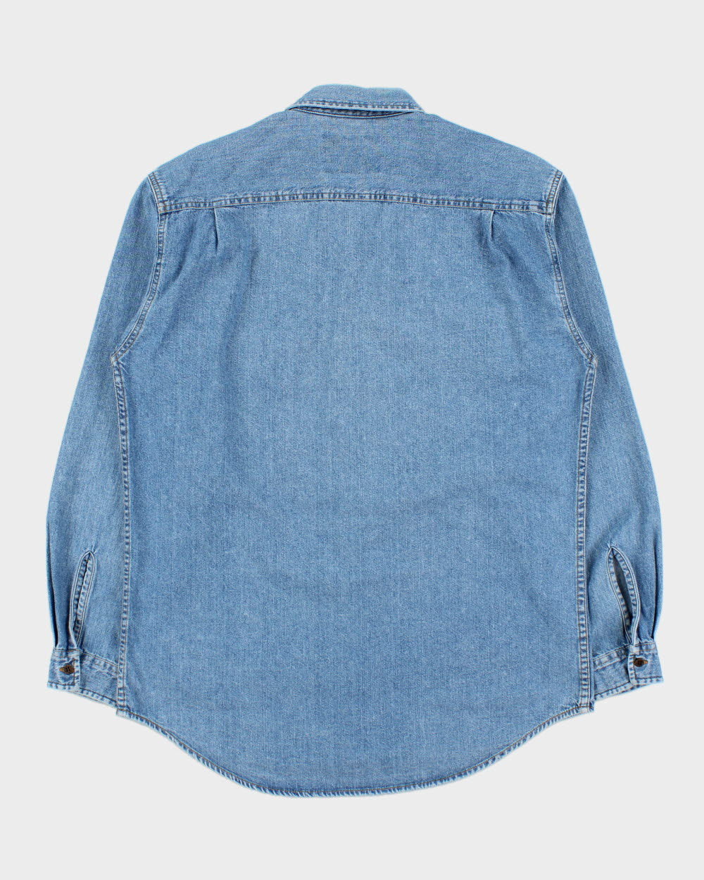 Vintage 1990s Levi's Medium Wash Long Sleeve Denim Pocket Shirt - M