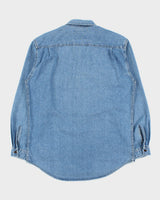 Vintage 1990s Levi's Medium Wash Long Sleeve Denim Pocket Shirt - M