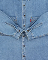 Vintage 1990s Levi's Medium Wash Long Sleeve Denim Pocket Shirt - M
