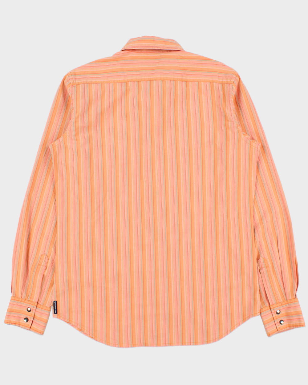 Vintage Y2K 00s Nautica Striped Snap Button Long Sleeve Pocket Shirt - M