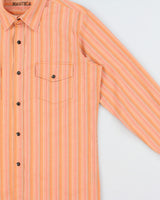 Vintage Y2K 00s Nautica Striped Snap Button Long Sleeve Pocket Shirt - M